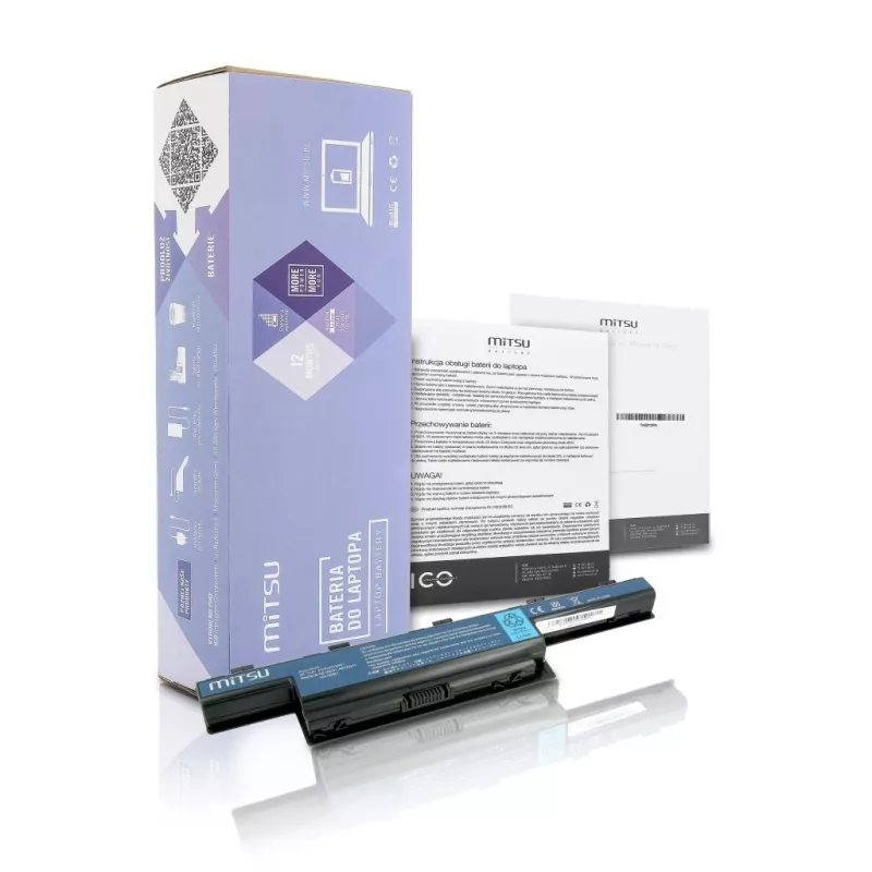 MITSU baterija, skirta Acer Aspire 4551 4741 5741 4400 mAh 10.8–11.1 V