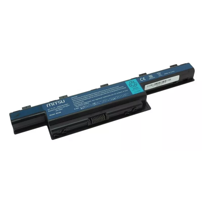 MITSU baterija, skirta Acer Aspire 4551 4741 5741 4400 mAh 10.8–11.1 V