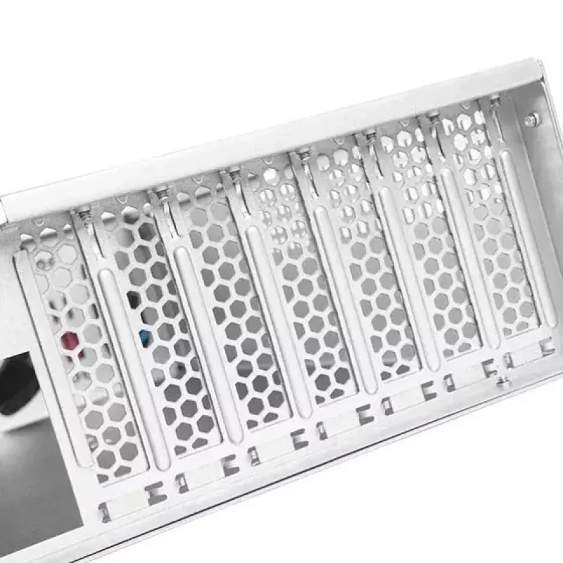 HDD korpusas Sidabrinėstone RM22-308 2.5/3.5 colio 10 diskų juoda balta