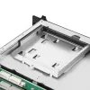 HDD korpusas Sidabrinėstone RM22-308 2.5/3.5 colio 10 diskų juoda balta