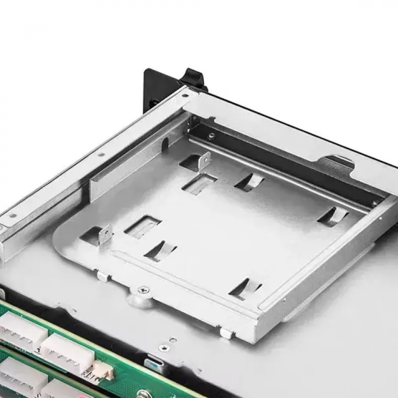 HDD korpusas Sidabrinėstone RM22-308 2.5/3.5 colio 10 diskų juoda balta