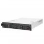 HDD korpusas Sidabrinėstone RM22-308 2.5/3.5 colio 10 diskų juoda balta
