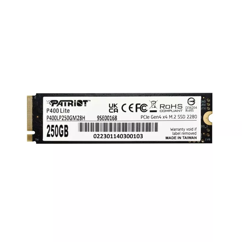 SSD diskas Patriot Memory P400 Lite 250 GB M.2 PCI Express 4.0 NVMe