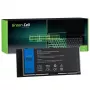 Green Cell - nešiojamojo kompiuterio baterija (atitinka: Dell FV993) - ličio jonų - 9 elementai - 6600 mAh - juoda - skirta Dell Precision M4600, M4700, M4800, M6600, M6700, M6800 (GC-DE74)