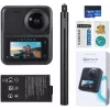 Veiksmo kamera KanDao QooCam 3 Travel Combo — 360° fiksavimas, 4K vaizdo įrašas, 3D palaikymas