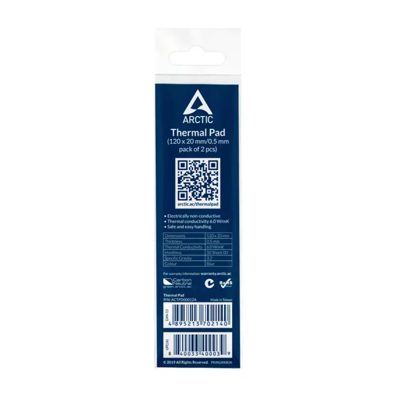 Termo tarpiklis ARCTIC TP-2 APT2560 Performance 120x20 mm 0,5 mm