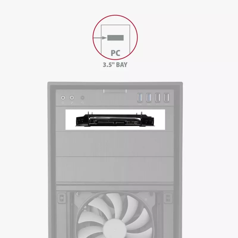 AXAGON RHD-P25 metalinis rėmas 2x 2,5 į 3,5/PCI