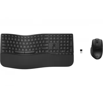 HP 680 Comfort dviejų režimų klaviatūros ir pelės komplektas, pilno dydžio belaidis Bluetooth