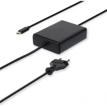 Nešiojamojo kompiuterio adapteris Nedis NBAU45110BK 45W GaN su nuolatinės srovės išėjimais 5V/9V/12V/15V/20V