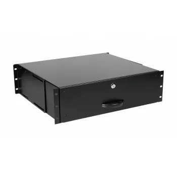 Stalčių blokas Equip Lockable Drawer 19 inch 3U RAL9005 juoda