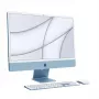 APPLE iMac Z1E5 59,62cm 23,5Colių standartinis stiklas M4 8C CPU/8C GPU/16C N.E. 16GB 256GB SSD Gbit Eth MM NumKey TID DE Mėlynas (Z1E5-MWUF3D/A-0799NS)