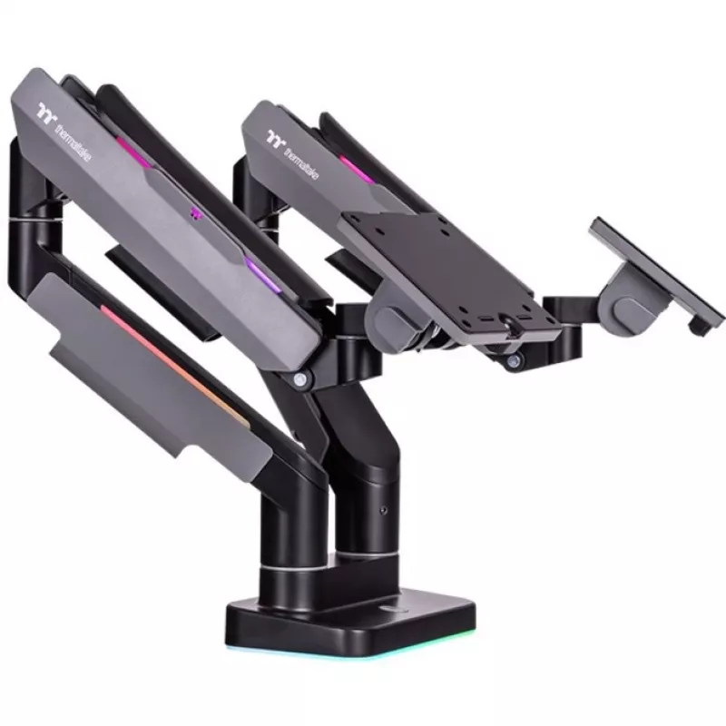 Monitoriaus laikiklis Thermaltake GEA-MSR-DMSBLK-01 35 coliai Juoda Pilka 20kg