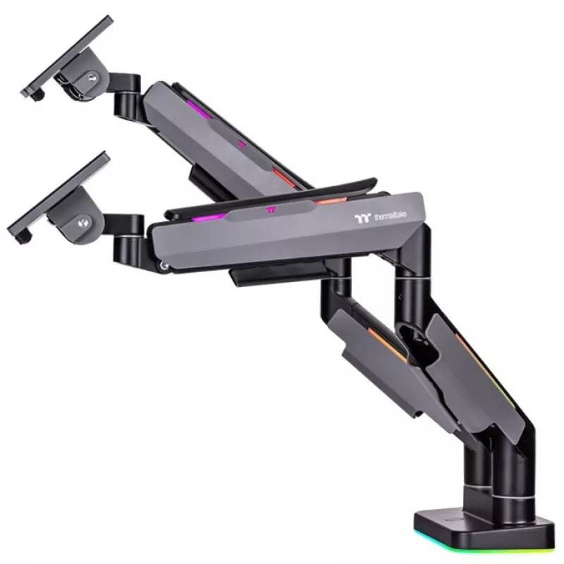 Monitoriaus laikiklis Thermaltake GEA-MSR-DMSBLK-01 35 coliai Juoda Pilka 20kg