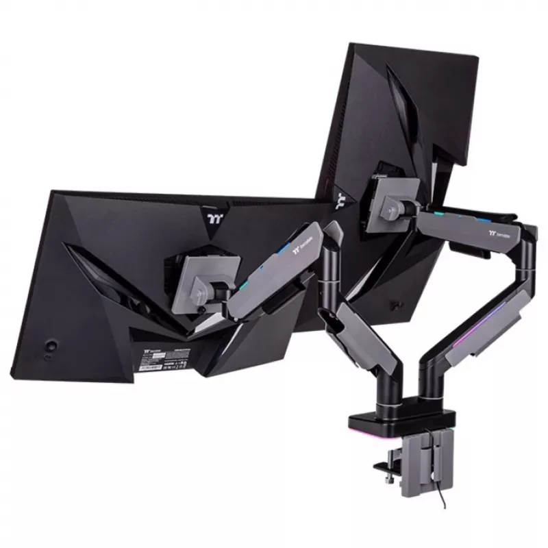 Monitoriaus laikiklis Thermaltake GEA-MSR-DMSBLK-01 35 coliai Juoda Pilka 20kg