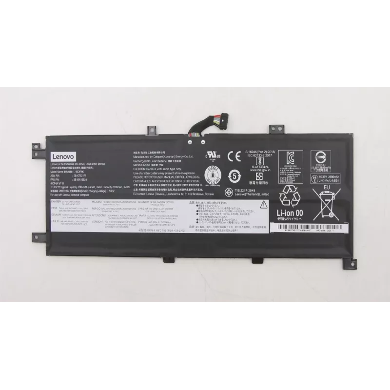 Vidinė ličio jonų nešiojamojo kompiuterio baterija Lenovo 46Wh modelis 5B10W13934
