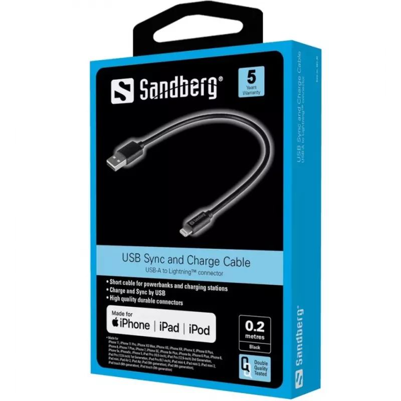 Sandberg 441-40 jungiamumo priedas, juodas