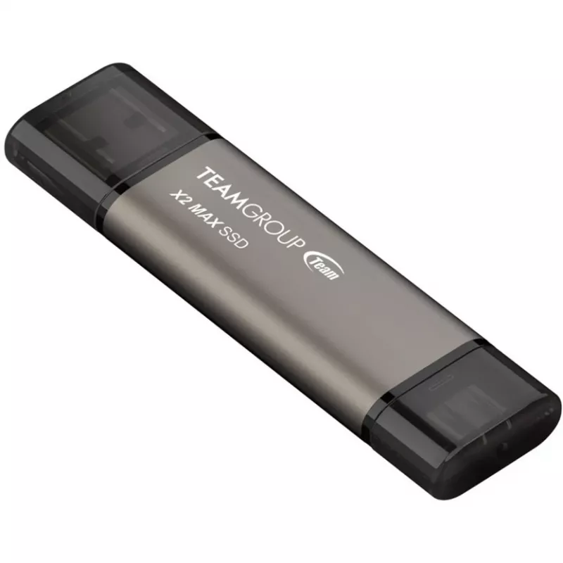USB atmintukas Team Group X2 MAX 2TB U3.2 juodas — 1000/900 MB/s
