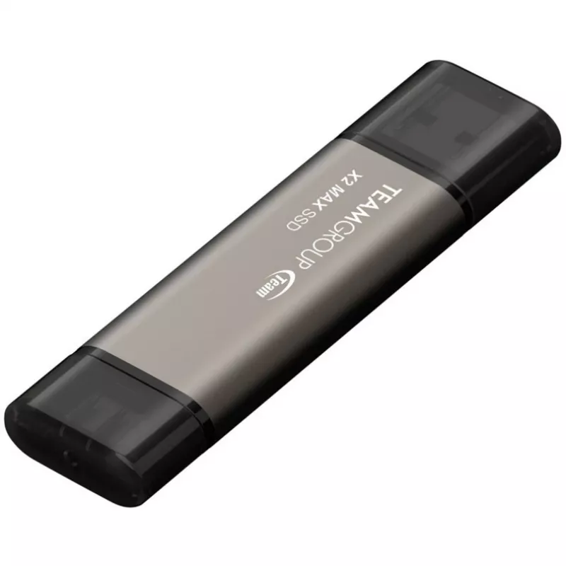 USB atmintukas Team Group X2 MAX 2TB U3.2 juodas — 1000/900 MB/s