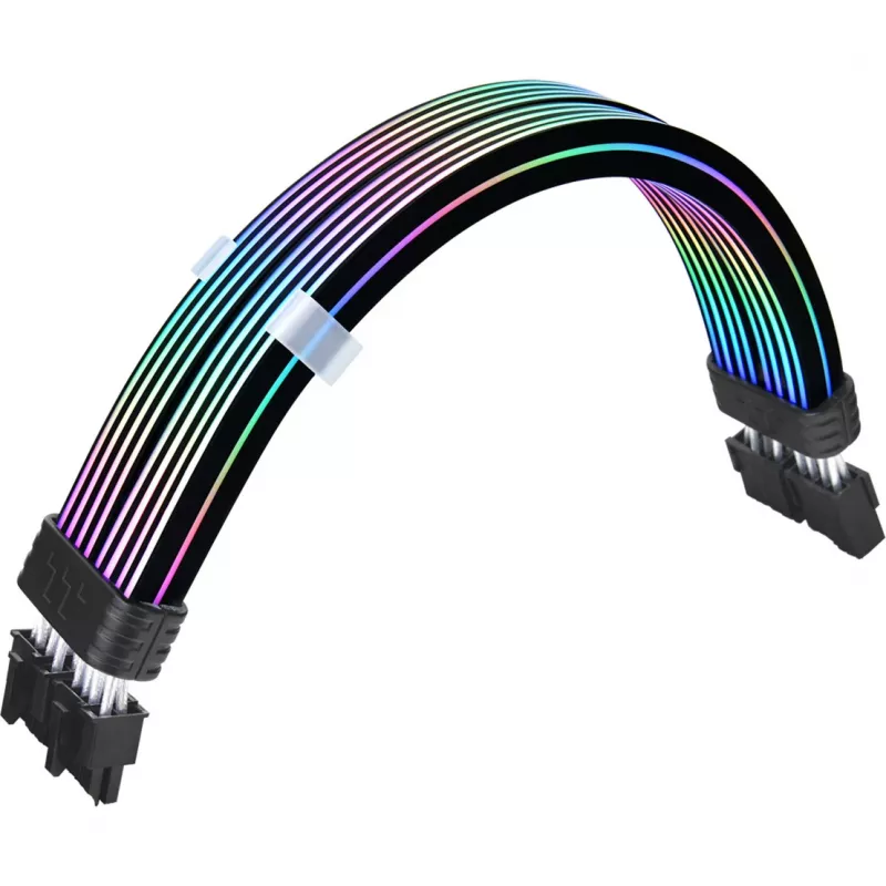 Jungiamasis laidas THERMALTAKE AC-082-CN1NAN-A1 8 kontaktų lizdas–lizdas, juodas, 0,272 m