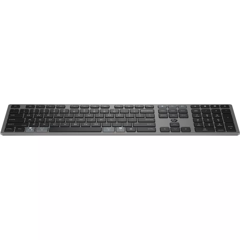 HP 720 kelių įrenginių įkraunama belaidė klaviatūra, pilno dydžio, USB, Bluetooth