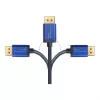 Vaizdo kabelio adapteris Alcasa 4860-SF030B 3m DisplayPort HDMI mėlynas juodas
