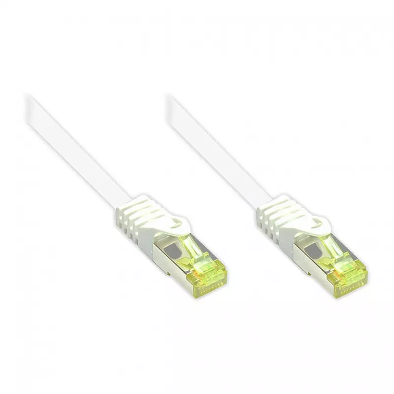 Tinklo kabelis Alcasa 100m Cat7 RJ-45 Baltas S/FTP (S-STP)