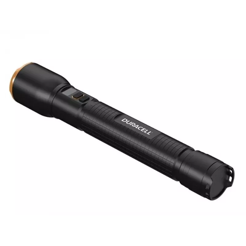 Žibintuvėlis Duracell DF4000R juodas — rankinis įkraunamas žibintuvėlis, kompaktiškas dizainas