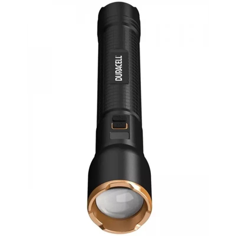 Žibintuvėlis Duracell DF4000R juodas — rankinis įkraunamas žibintuvėlis, kompaktiškas dizainas