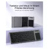 Inateck KB06101_STEEL GRAY klaviatūra Namams RF belaidė + Bluetooth QWERTZ anglų Juoda
