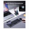 Inateck KB06101_STEEL GRAY klaviatūra Namams RF belaidė + Bluetooth QWERTZ anglų Juoda