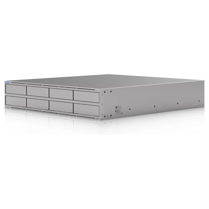 Ubiquiti UniFi UNAS Pro 8 tinklo saugykla, 2HE, montuojama stelaže, 10 Gbps, 8x HDD / 2x M.2 lizdai, UniFi integracijos (UNAS-PRO-8)