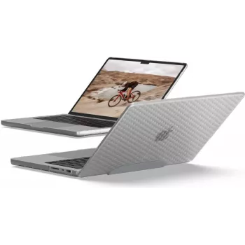 UAG Essential Armor, skirtas MacBook Pro 14 (M1/M2/M3 MAX & PRO/M4/M4 MAX & PRO/M5) (2021-2025), permatomas