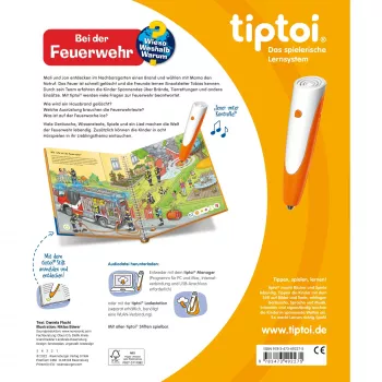 tiptoi Kodėl? Kaip? Kam? Prie gaisrinės, mokomoji knyga