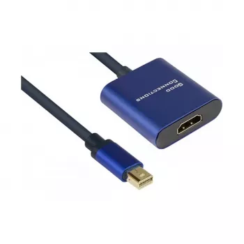 Vaizdo kabelio adapteris Alcasa MDP-HDMI2 0,2 m Mini DisplayPort HDMI Juoda Mėlyna