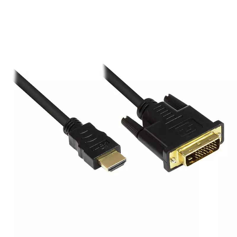 HDMI/DVI-D kabelis Alcasa 1 m