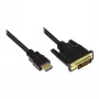 HDMI/DVI-D kabelis Alcasa 1 m