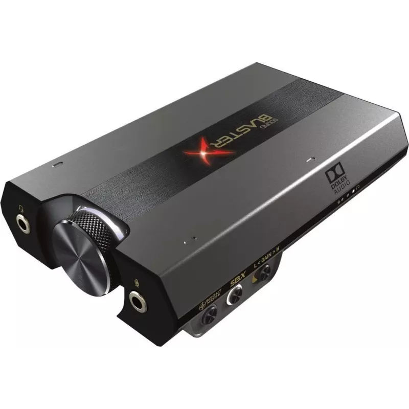 Išorinė USB-C garso plokštė Creative Labs Sound BlasterX G6 7.1 HD