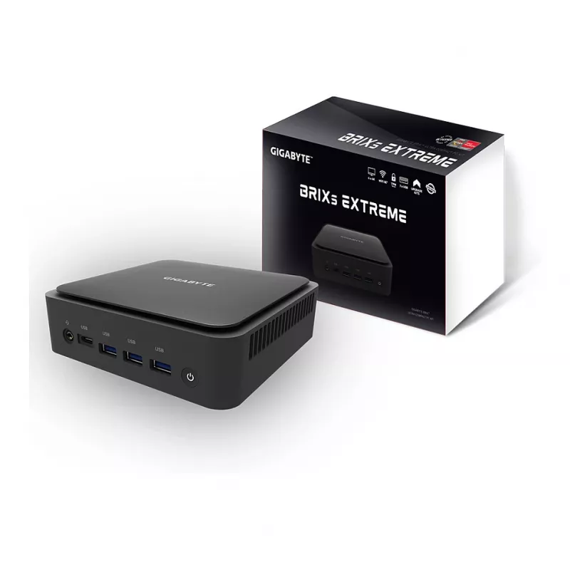 Barebone kompiuteris GIGABYTE BRIX GB-BER7-8840 su AMD Ryzen 7, 8 GB RAM
