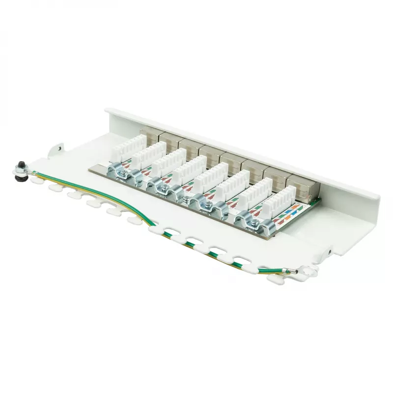 Patch Panel Alcasa GC-N0119 0,5U 10 Gigabit Ethernet RJ-45 Cat6a
