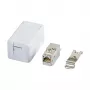 Plokščia RJ-45 moteriška jungtis BTR 130B21D1APL-E Cat6a Balta plokščia
