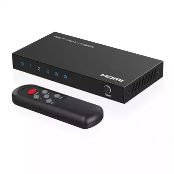 Vaizdo jungiklis MicroConnect MC-HDMISWITCH0301-4K 4K 60Hz Metalas Juodas