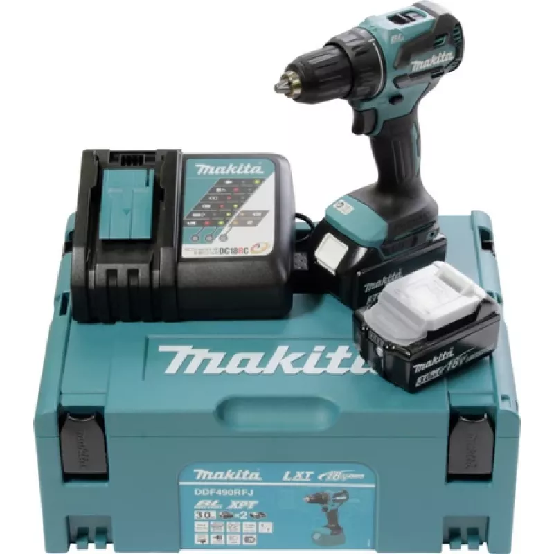 Makita DDF490RFJ Belaidis grąžtas