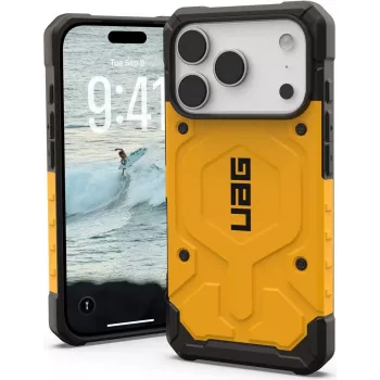 Urban Armor Gear UAG Pathfinder MagSafe dėklas | Apple iPhone 17 Pro | paveldas gelb |