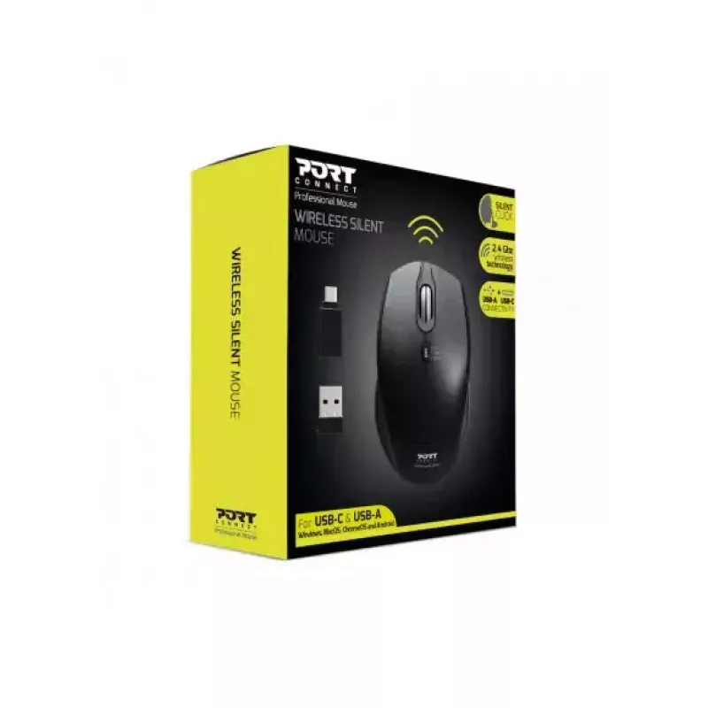 pelė Port Designs 900713 RF Wireless USB Type-C