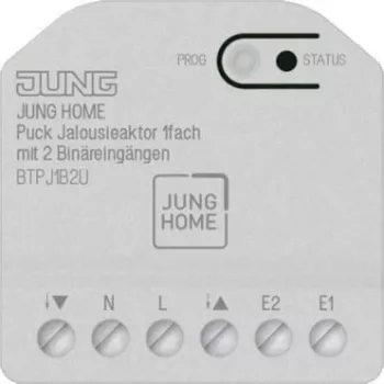Užuolaidų pavara (1 kanalo) Jung HOME Puck BTPJ1B2U su 2 dvejetainiais įėjimais