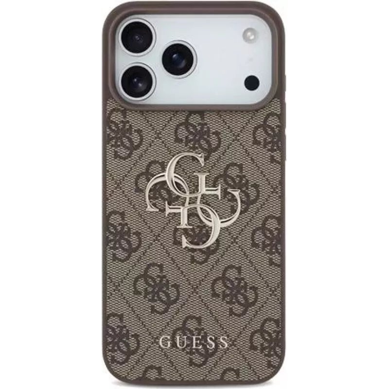 GUESS Hard Cover 4G Big Metal Logo Brown, Apple iPhone 17 Pro Max, GUHCP17X4GMGBR
