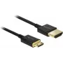 HDMI laidas DeLOCK 85118 0,25 m HDMI A tipo į C tipo juodas