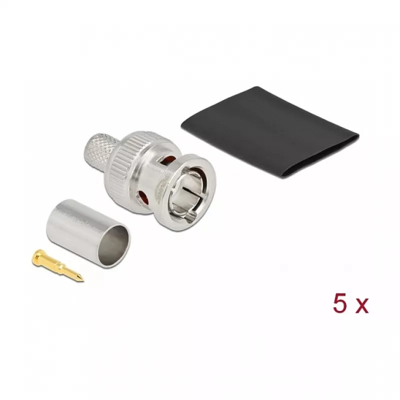 BNC kištukas užspaudimui RG6 DeLOCK 90026