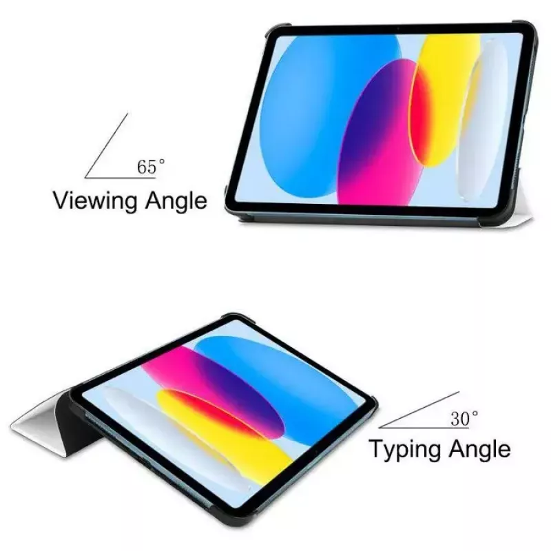 Planšečių dėklas CoreParts TABX-IP10-COVER6 — Atverčiamas dėklas Apple iPad (2022), 27,7 cm (10,9 colio), 2 stovo režimai, baltas