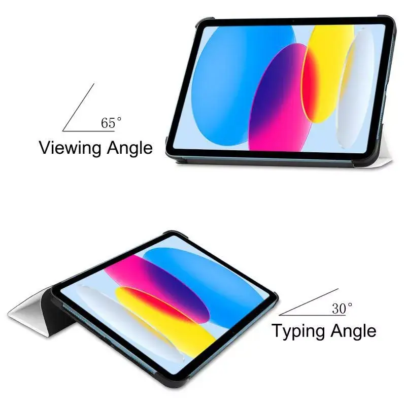 Planšečių dėklas CoreParts TABX-IP10-COVER6 — Atverčiamas dėklas Apple iPad (2022), 27,7 cm (10,9 colio), 2 stovo režimai, baltas